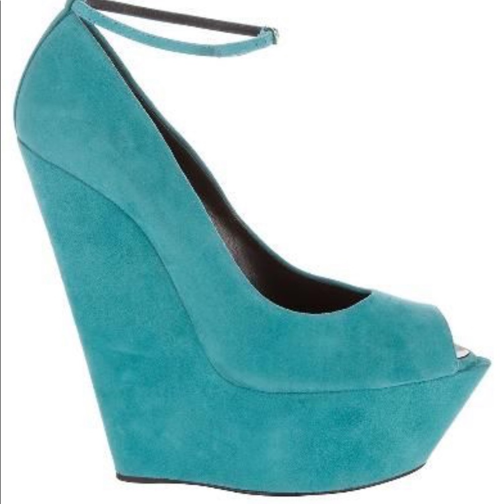 Giuseppe Zanotti Turquoise Wedge